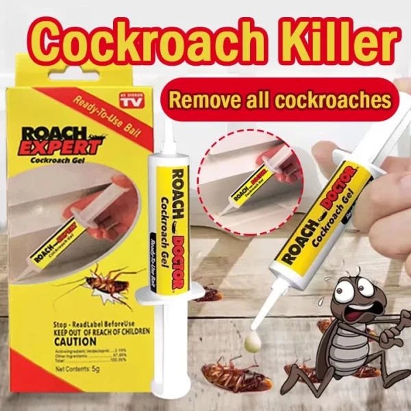 Roach Doctor Cockroach Gel Ready-to-Use Cockroach Gel Bait - Outdoor & Indoor Roach Killer with