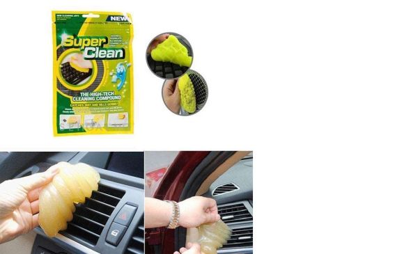 Super Clean Magic Hi Tech Gel Dust Cleaner MFC-43 - Slime For Car Cleaning, Slime Jelly, Cleaning Hacks, Cleaning Gel Gum, Clean Glue Gum Silica  Gel