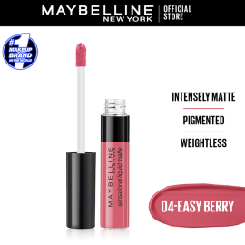 Maybelline New York Sensational Liquid Matte Lipstick -4 - Easy Berry