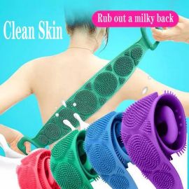 Silicone Bath Body Brush Soft Rubbing Strap Belt