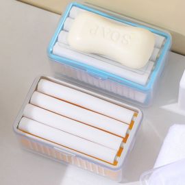 Soap Box Hands Free Foaming Soap Dish Multifunctional Soap Dish Hands Free Foaming Draining Household Storage Box Cleaning Tool Soap Dish