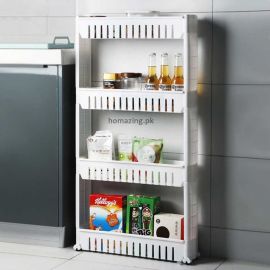 Adjustable Moving Slim Shelves - 4 Layers