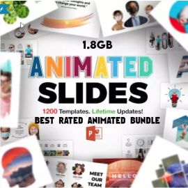 Animated PowerPoint Slides Presentation Mega Bundle 2023