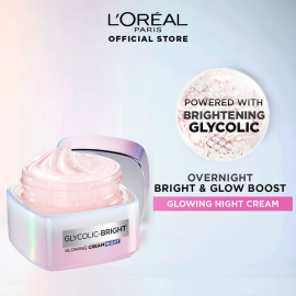 L'Oreal Paris Glycolic-Bright Glowing Night Cream, 50ml