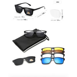 5 in 1 Magnetic Frame Changing Sunglasses-2202
