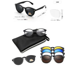 5 in 1 Magnetic Frame Changing Sunglasses-2205