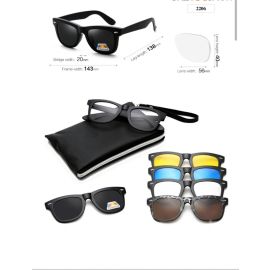 5 in 1 Magnetic Frame Changing Sunglasses-2206