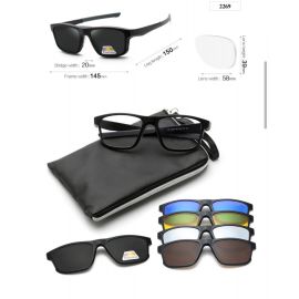 5 in 1 Magnetic Frame Changing Sunglasses-2269