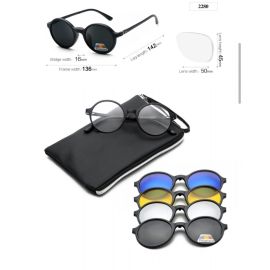 5 in 1 Magnetic Frame Changing Sunglasses-2280