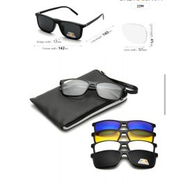 5 in 1 Magnetic Frame Changing Sunglasses-2299