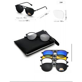 5 in 1 Magnetic Frame Changing Sunglasses-2309