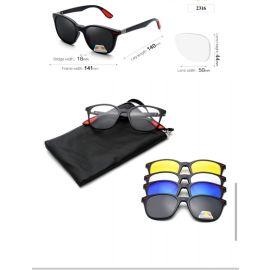 5 in 1 Magnetic Frame Changing Sunglasses-2316