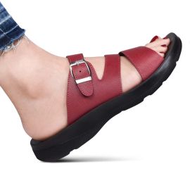 Slit Flair Open Toe Strap - Women Sandals