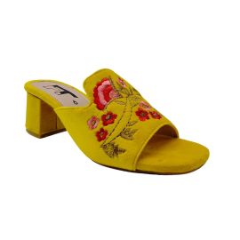 Women Yellow Heel Shoes SH0256
