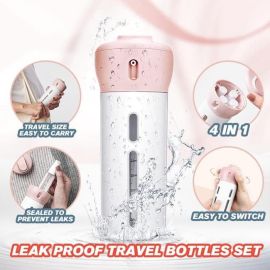 Smart Travel Bottle 4-In-1 Organized Leak Proof Smart Travel Spray Sub-Bottle