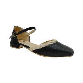 Women Black Flat Shoes SH0330