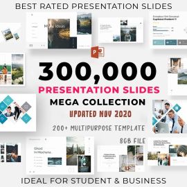 300,000 PowerPoint Pro Mega Bundle Templates 2023