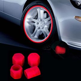 Universal Car Tire Valve Cap - Red