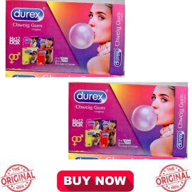 Durex Delay  Timing bubble gum Chewing Gum For Men - Pack of 16