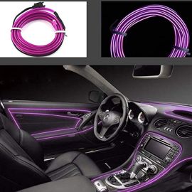 Maximus EL Glow Wire for Interior / Dashboard LED Light 2Meters (6ft) For Car and Bikes - Purple