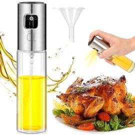 Glass Oil Spray Bottle Pump for Oil-Control Kitchen Olive Oil-Sprayer Pot Bottle Dispenser Gadget Cooking Tools