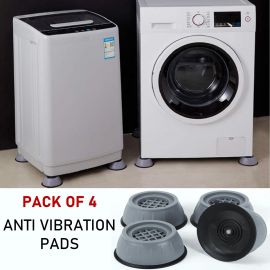 Pack of 4 Anti Vibration Feet Pads Washing Machine Shock Absorption Rubber Mat Anti-Vibration Pad Dryer Non-Slip Pad