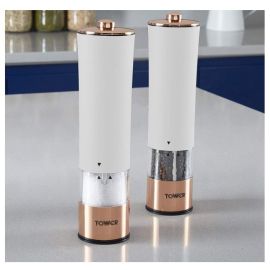 Tower T847003RW Electric Salt and Pepper Mills, Stainless Steel,