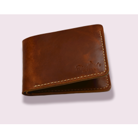 Handmade Bifold Brown Color Premium Wallet Model W-02