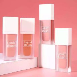 Popular Fashion Sweet Girls Easy To Color Shimmer Blusher Cream Liquid Blush By Hengfang