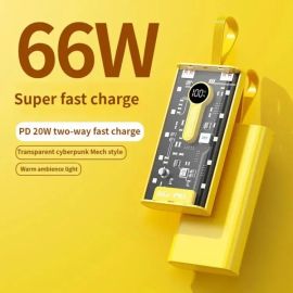66W Portable 20000mAh Super Fast Charge Power Bank