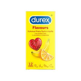 Durex Condoms Coloured and Flavoured Fruit Flavoured Condoms 12 Pcs
