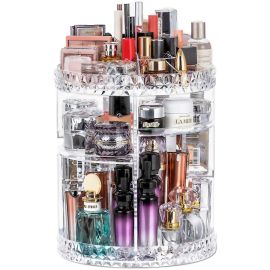 360° Rotating Makeup Organizer Stand - Cosmetic Holder Acrylic