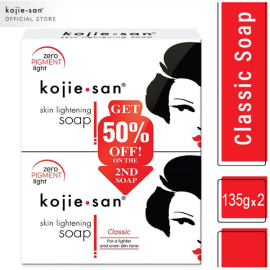 Kojie San Skin Lightening Zero Pigment Soap 135g x 2 Bars