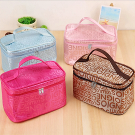 Tops Letter Cosmetic Bag Square Travel Portable Storage Bag