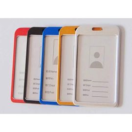 Premium Vertical Aluminium Metal RFID Blocking ID Card Holder For Secure and Stylish Water Proof ID card Holder