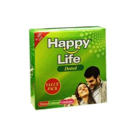 Happy Life Condoms Dotted 3 Pcs