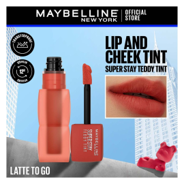 Maybelline New York Superstay Teddy Tint, Lip and Cheek Color, 5ml, 75 Latte To Go