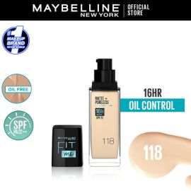 New Maybelline Fit Me Liquid Foundation 118 - Light Beige| Extra Coverage