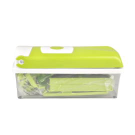 12 PCs Nicer Dicer & Slicer - Genius Chopper Nicer Dicer - Speedy Chopper Nicer Dicer Plus Fruit & Vegetable Peeler - Multi-function Manual Vegetable Chopper & Salad Cutter - Manual Quick Hand Operator Machine - Home Appliances - Small Kitchen Appliances