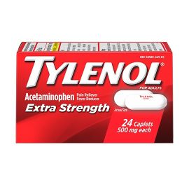 Tylenol Extra Strength Caplets With 500 Mg Acetaminophen, Pain Reliever