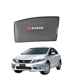 Honda Civic Flexible Side Sunshade with Logo - Model 2012-2016