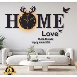 Trendy Home Design Laminated Wall Clock with Backlight