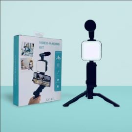 Video Making Kit AY-49 for Vlogging Photography Vlogging Kit, Video Making kit Led Light