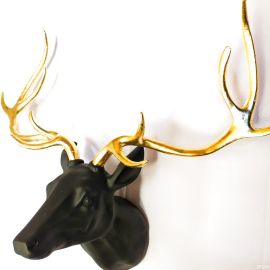 Reindeer Head Sculpture