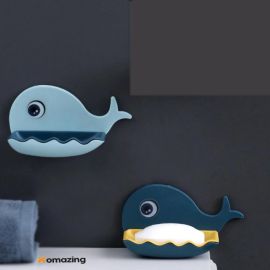 Little Whale Shapes Soap Dish Wall Mounted