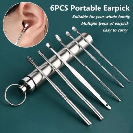 6pcs Set Stainless Steel Ear Picking Tool