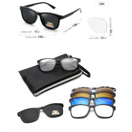 5 in 1 Magnetic Frame Changing Sunglasses-2201