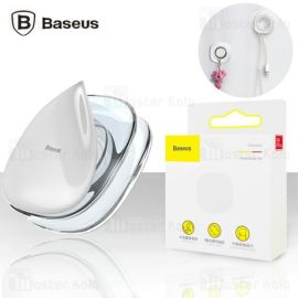 Baseus 2 in 1 Silicone Gel Pad Mobile Holder with USB Earphone Cable Winder