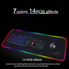 RGB Lightening  Gaming Mouse Pad extra Large Extended soft led with 14 RGB Spectrum Mode 