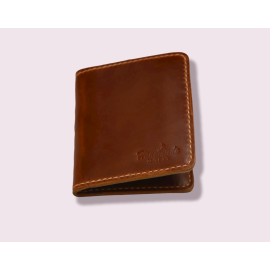 Handmade Bifold Brown Color Premium Wallet Model: W-04